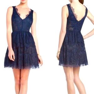 BCBGMaxAzria - Willa Lace Cocktail Dress - Navy size Small.  Worn once